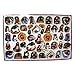 Kurt Adler Petite Treasures Wooden Mini Christmas Ornament Set of 48 Pieces