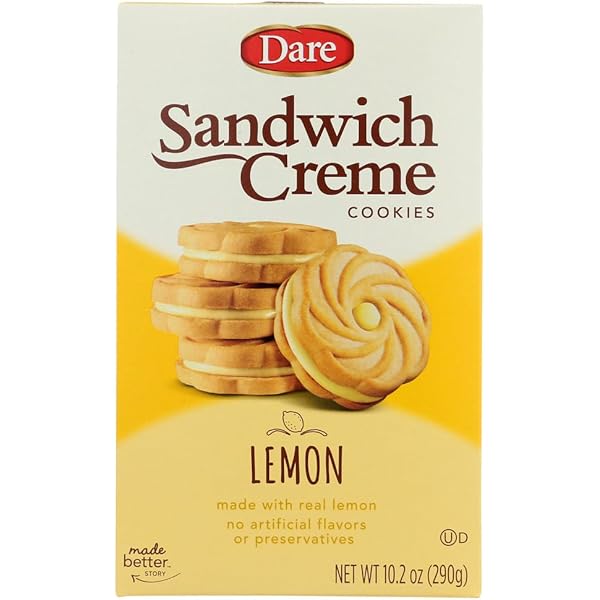 Amazon.com: Dare Cookie Lemon Creme, 10.2 oz : Grocery & Gourmet Food