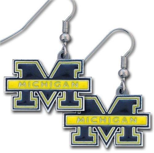 Michigan Wolverines LOGO DANGLE EARRINGS College Jewelry, Gifts & Accessories