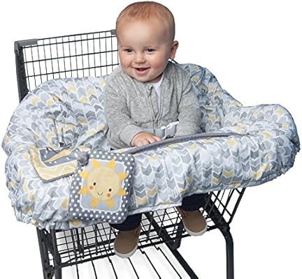 Boppy Shopping Cart And Restaurant High Chair Cover Sunshine Gray Amazon Com Au Baby