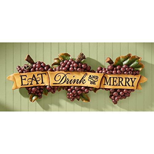 Design Toscano Eat, Drink and Be Merry Wall Sculpture