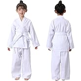 FIGHTSPIRIT Karate Uniform for Kids & Adults Lightweight Student Karate Gi Martial Arts Uniform with White Belt
