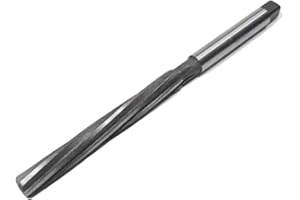 TAURISH HSS Valve Guide Reamer 11/32" Diameter 6 Inch Length, High-Speed Steel Spiral Flute, 6 Flute Helix, H7 Tolerance