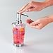 InterDesign Doodle Soap & Lotion Dispenser, for Kitchen or Bathroom Countertops- Multi Color/Chrome