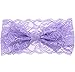Baby Headbands Turban Knotted, Girl's Hairbands for Newborn,Toddler and Childrens (8 Lace Bow)