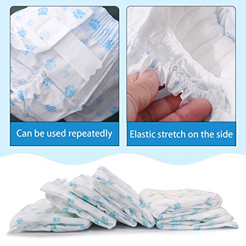 SHAREWIN PetGirl Disposable Dog Diapers for Male Dog Absorbent Wraps