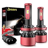 LED Headlight Bulb Conversion Kit, 9600 Lumens 6000K Cool White, IP68 Waterproof (H9/H11/H8)