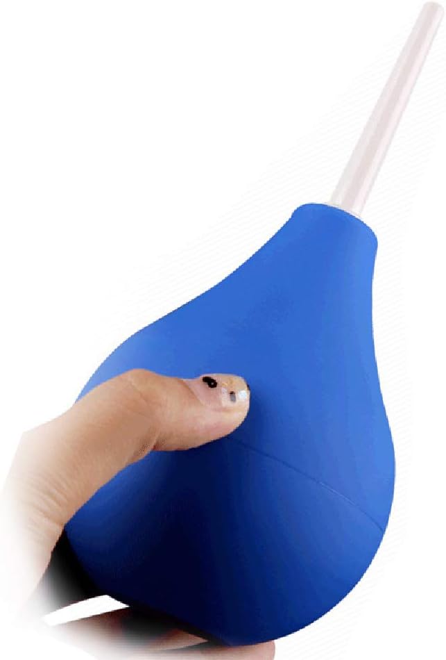 ZKKZ Enema cleaner spherical large-capacity, reusable female vaginal irrigator, silicone medical material, rubber cleaning for anal colon vaginal cleaning