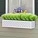 Artificial Plants Faux Plastic Wheat Grass Fake Leaves Shubs Outdoor Window Box Wholesale Greenery Bushes Indoor Outside Home Garden Light Green Verandah Office Wedding Decor UV resistant- 4 PCS