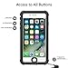 SPARIN iPhone 7 / 8 Waterproof Case, Dust Proof, Snow Proof, Shock Proof Case with Available Buttons, Available Touch ID, Rugged Protection and Clear Sound for iPhone 7 / 8 (4.7 inch) -Black