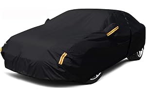 NEVERLAND Car Cover Waterproof All Weather for Sedan 183''L x 70''W x 59''H | Outdoor Heavy Duty Full Car Cover Protection Snow Anti-UV Windproof Fit for Automobiles BMW/Mercedes-Benz/Honda