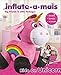 inflate-a-mals Inf-RO-Uni Soft and Cuddly Inflatable Ride on Unicorn, 20-Inch