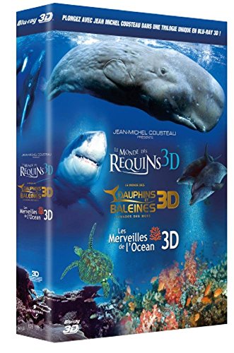 Le Monde Des Requins 3d + Le Monde Des Dauphins Et Des Baleines, Nomades Des Mers 3d + Les Merveilles De L'océan 3d - Coffret3d