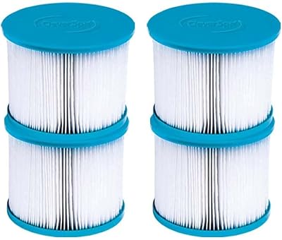 CleverSpa 80mm x 100mm Hot Tub Spa Replacement Water Filter Cartridges (4 pack)