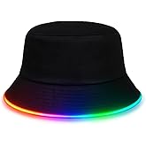 House Of Rave LED Bucket Hat - Neon Rave Accessory & Festival Outfit - Light Up Rave Bucket Hat for Men, Women