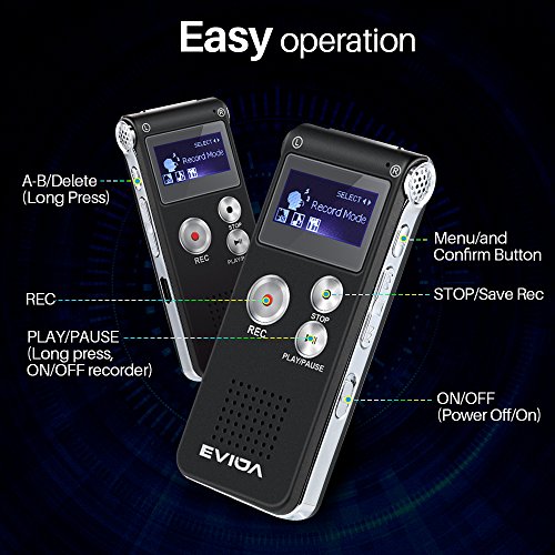 Купить EVIDA Mini Voice Recorder VOR ( Voice Activated Recorder ) 8G