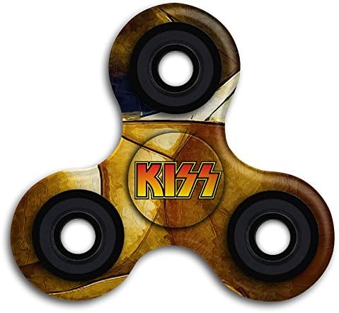 Cool American New York Hard Rock Band Kiss Finger Tri-Spinner Fidget Toy For Kids