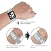 For Apple Watch Band 42mm, Rain Good Soft Silicone Replacement Band Sports Wristbands Strap for Apple iWatch Series 1 Series 2, Sport, Edition(Silver/White)