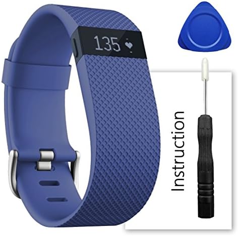 For Fitbit Charge Hr Band,Contains instructions,Perfect Charge Hr Band, Make Your Fitbit Charge Hr New Look (Navy, Small)