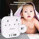 Addtam Power Strip Extension 4 USB-C/USB-A 2 AC Outlets 1.6m Braided Cord view 6