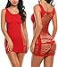 Avidlove Women's Chemise Lingerie Fishnet Babydoll Sleepwear Mesh Dress