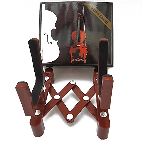 Violin,Viola Stand with Bow Holder for Full Size,Portable,Adjustable and Foldable,can Hold a Violin with Shoulder Rest or Chin Rest on - Thumbnail 2