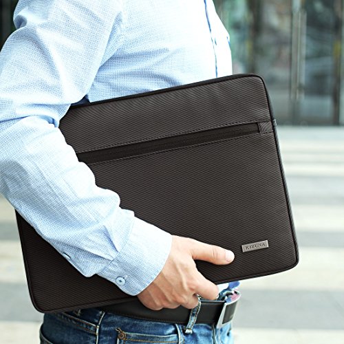 KIZUNA Laptop Sleeve Case Bag 12.5 Inch Water-resistant for 12.5" Computer/13" MacBook Pro Touch Bar/iPad Pro/Lenovo ThinkPad X280 A285/Asus Zenbook 3 UX390UA/13.9" Huawei MateBook X Pro -Black