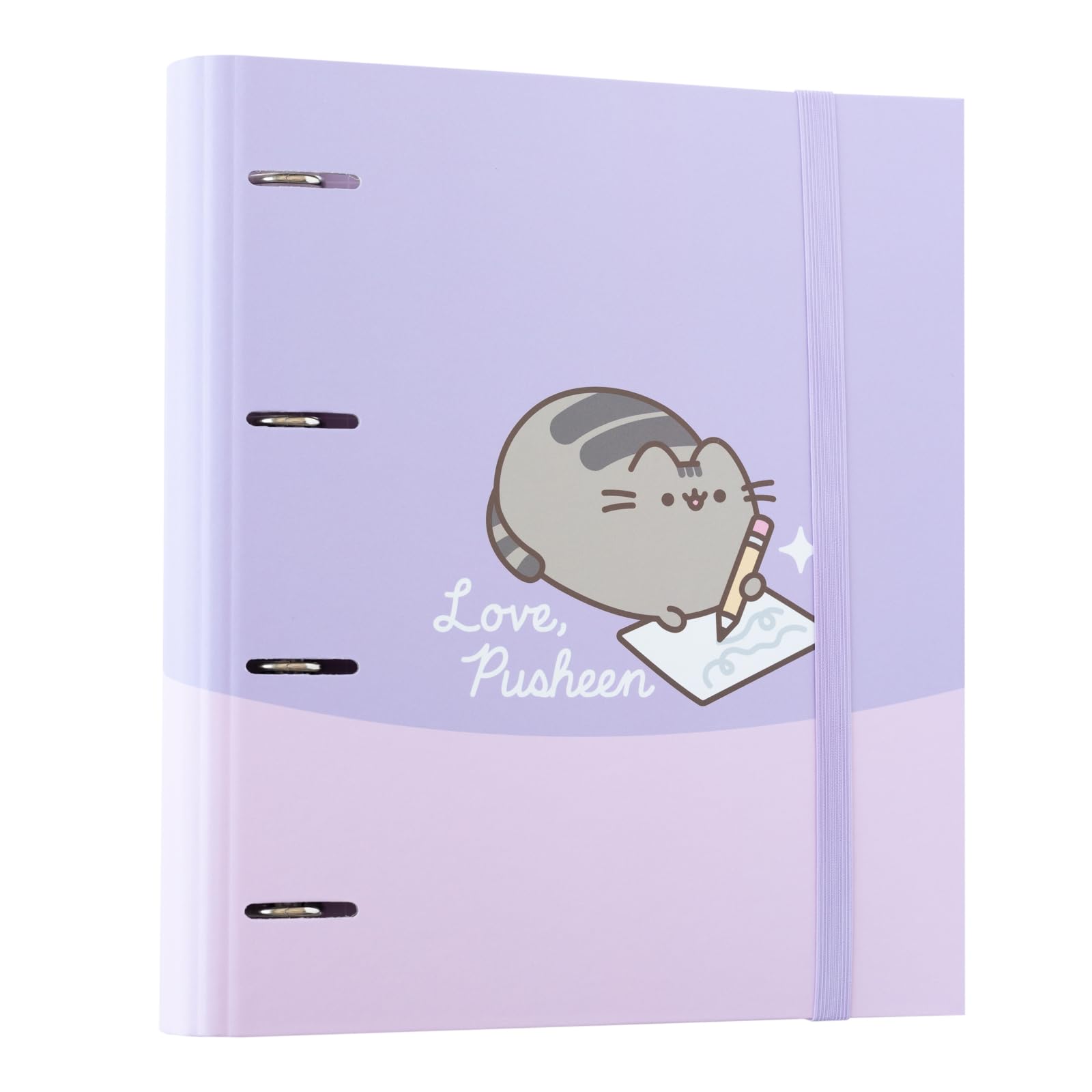 Grupo Erik 4 Ring Binder A4 - Pusheen Cat Stationery | 10.6 x 12.6 inches - 27 x 32 cm - A4 Ring Binder Folder, Document Folder | Pusheen Gifts for Cat Lovers