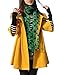 Melansay Women's Princess Wool Winter Coat With Detachable Knit Sleeves