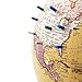 Bullseye Office Magnetic World Globe (Tan)