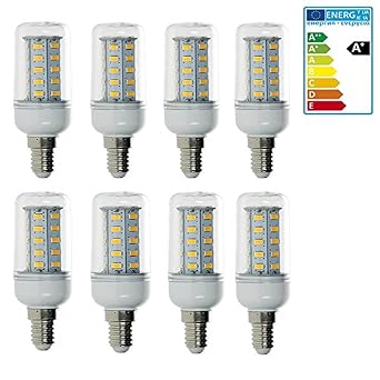 Ecd Germany 8er Pack E14 Led Mais Birne Beleuchtung 7w 36 X 5730