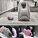 Grey Soft Inflatable Face Travel Pillow Suitable for Comfortable Sleep in Airoplanes, Car, Buses and Trains. 2017 Upgraded