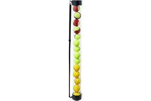 LITIAN Pickleball Balls or Tennis Ball Picker Hopper Tube for 15 Balls-Lightweight Durable Easy Ball Collector, Carrier, and Dispenser, with Shoulder Strap