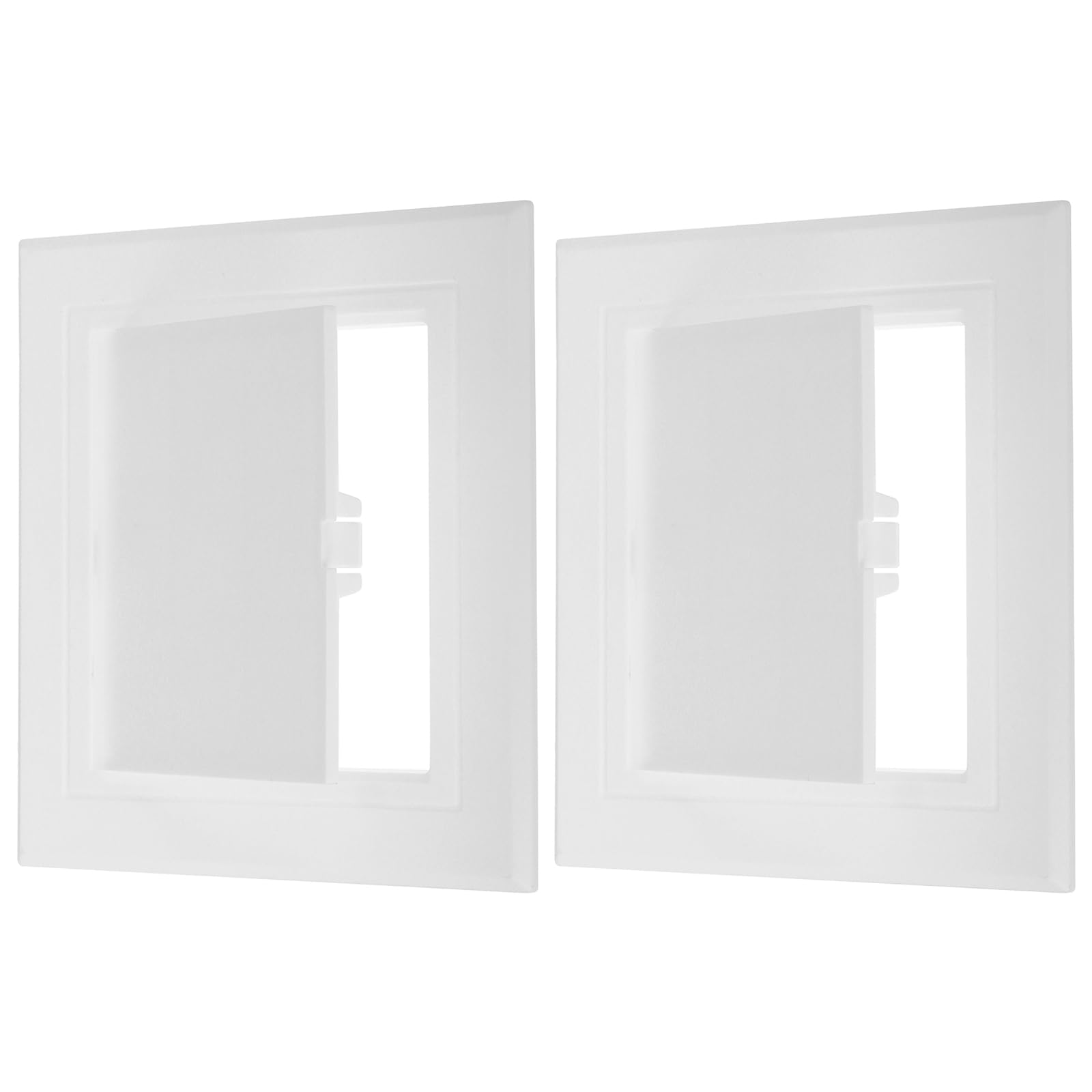 PATIKIL 5x5 inch(125x125mm) Removable Hinged Access Panel, 2 Pcs ABS Plumbing Access Doors Easy Wall Hole Cover for Drywall Plumbing Electrical Cables Wiring, White