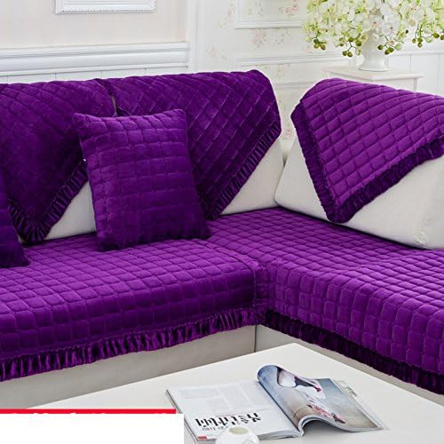 Winter padded plush sofa cushions/ fashion slip sleeve cover/European flannel solid wood cushion-B 90x240cm(35x94inch)