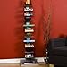 SEI Furniture 11- shelf Metal Spine Book Tower, Silver