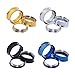 D&M Jewelry 4 Pairs Stainless Steel Screw Expander Flesh Tunnels Body Piercing Gauge 3/4
