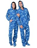 Footed Pajamas - Its A Snow Day Adult Hoodie Fleece
