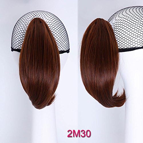 WTB Hair Short Wavy Claw Pony-tail Synthetic Ponytail Claw Drawstring Ponytails Hair Extension Natural Fake Hair Pony Tail Horse Tress (2M30)