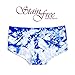 Anigan StainFree Seamless Boyshort Tie Dyed Menstrual Period Panty - Blue - Medium