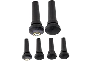 Milisten 6pcs Ebony Violin Endpin Pegs with Fisheye and Non-fisheye Designs String Replacement Parts for