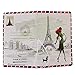 Coolrunner 1pcs Fashion Miss Love to Travel Passport Covers 3D Stereo Design Faux Leather ID Card Holders Stamp Envelope Passport Cases (Paris)