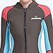 DIVE & SAIL Women’s 3/2 mm Wetsuits Jacket Long Sleeve Neoprene Wetsuit Top