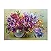 MXJSUA DIY 5D Diamond Painting by Number Kits Full Drill Rhinestone Pictures Arts Craft Home Wall Decor Colored Orchid 12x16In