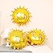 Sun Smile Foil Mylar Helium Balloons Yellow Smiling Face Balloons for Birthday Party and Wedding Decoration- 24