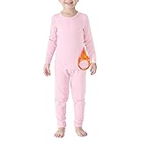 Zando Girls Thermal Underwear Set for Kids 2T-3T