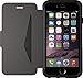 OTTERBOX Strada Series Leather Wallet Case for iPhone 6/ iPhone 6s only - Retail Packaging - New Minimalism (Black/Black Leather)