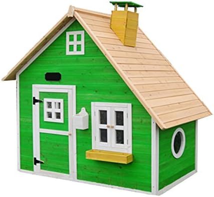 Whacky Mansion Pre-Painted Wooden Playhouse - Easy Assembly Children's Play House, 6' x 4' by Big Game Hunters