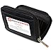 Alpine Swiss Womens Accordion Organizer Wallet Leather Credit Card Case ID,Black,One Size