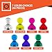 56 Push Pin Magnets - Perfect for the Fridge, Magnetic Whiteboard, Calendar, Map and More. 2 SIZES and 7 Bright Colors for More Uses and Versatility - Perfect for Home, Office or School